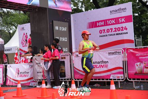 Race photo from Smartfren Run 2024