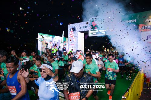 Race photo from Arutmin Borneo Run 2024
