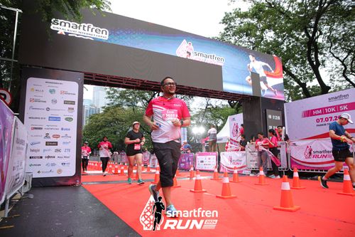 Race photo from Smartfren Run 2024