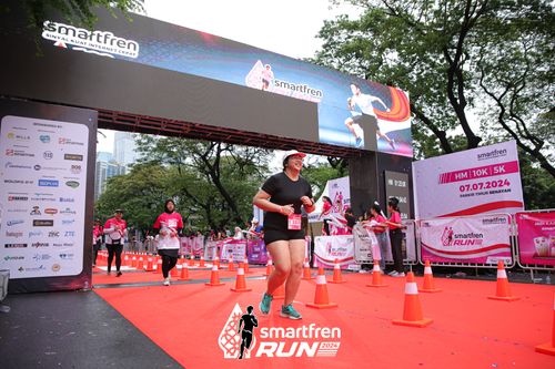 Race photo from Smartfren Run 2024