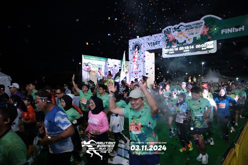 Race photo from Arutmin Borneo Run 2024