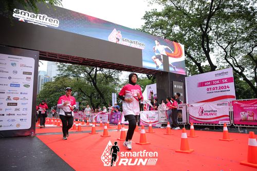 Race photo from Smartfren Run 2024