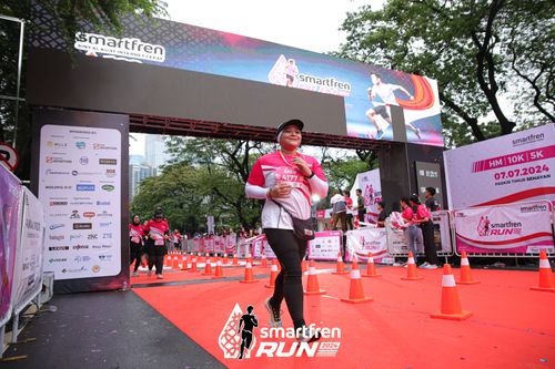 Race photo from Smartfren Run 2024