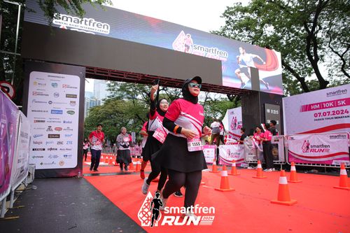 Race photo from Smartfren Run 2024