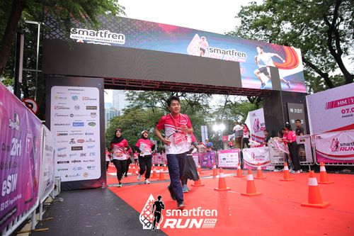 Race photo from Smartfren Run 2024