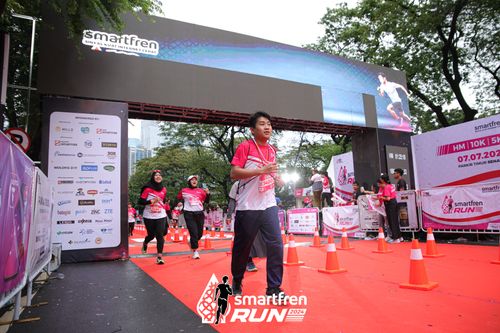 Race photo from Smartfren Run 2024
