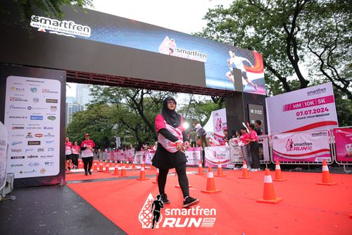Race photo from Smartfren Run 2024
