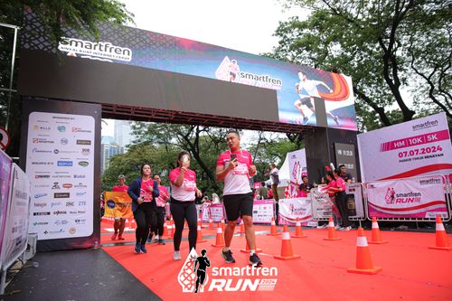 Race photo from Smartfren Run 2024