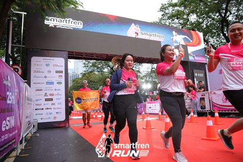 Race photo from Smartfren Run 2024