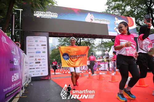 Race photo from Smartfren Run 2024