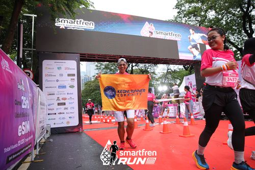 Race photo from Smartfren Run 2024