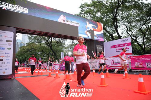 Race photo from Smartfren Run 2024