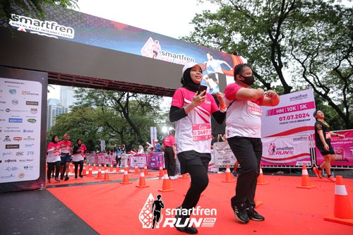 Race photo from Smartfren Run 2024