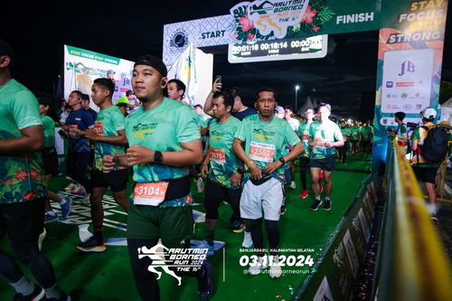 Race photo from Arutmin Borneo Run 2024