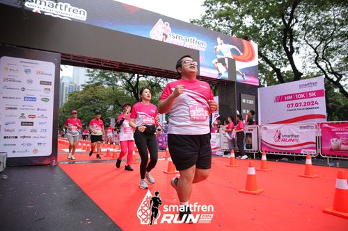 Race photo from Smartfren Run 2024