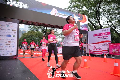 Race photo from Smartfren Run 2024