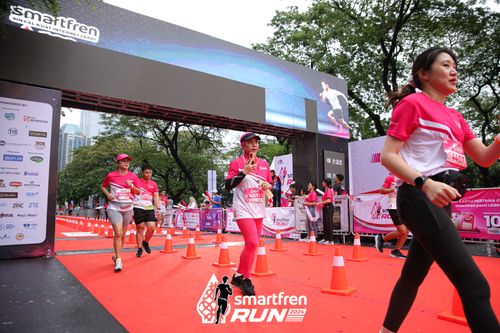 Race photo from Smartfren Run 2024