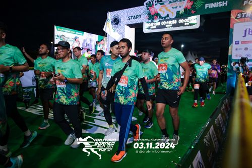 Race photo from Arutmin Borneo Run 2024