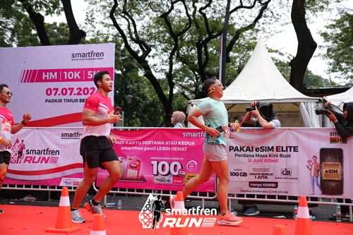 Race photo from Smartfren Run 2024