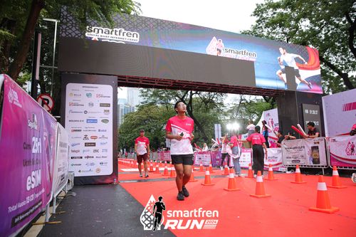 Race photo from Smartfren Run 2024