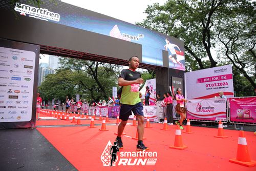 Race photo from Smartfren Run 2024