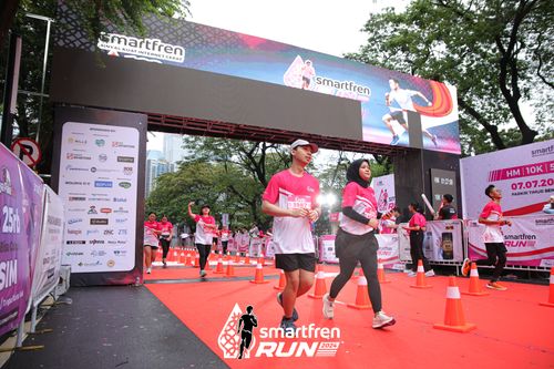 Race photo from Smartfren Run 2024