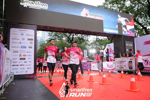 Race photo from Smartfren Run 2024