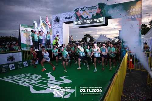 Race photo from Arutmin Borneo Run 2024