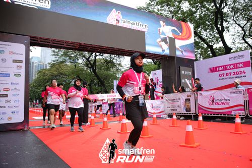 Race photo from Smartfren Run 2024