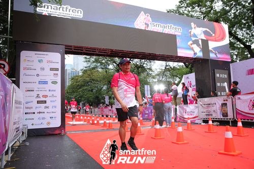 Race photo from Smartfren Run 2024