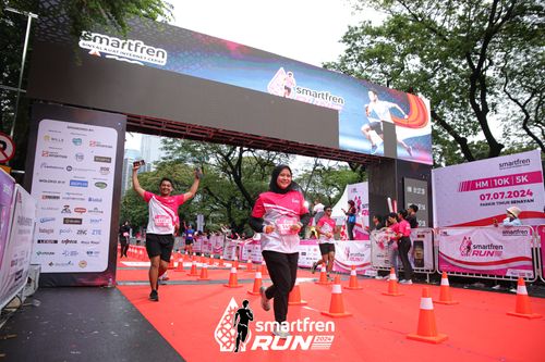 Race photo from Smartfren Run 2024