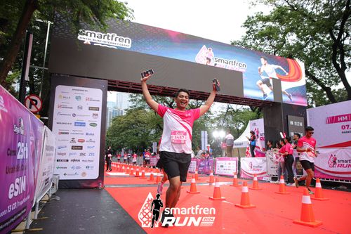 Race photo from Smartfren Run 2024