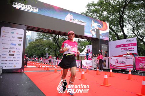 Race photo from Smartfren Run 2024