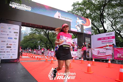 Race photo from Smartfren Run 2024