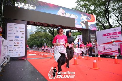 Race photo from Smartfren Run 2024