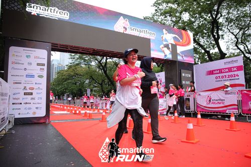 Race photo from Smartfren Run 2024