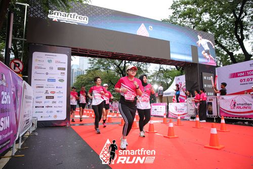 Race photo from Smartfren Run 2024