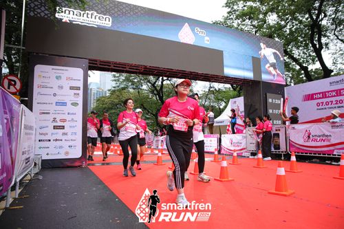 Race photo from Smartfren Run 2024