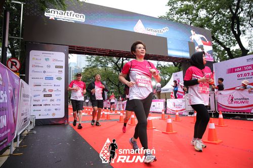 Race photo from Smartfren Run 2024