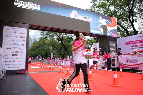 Race photo from Smartfren Run 2024