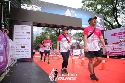 Race photo from Smartfren Run 2024