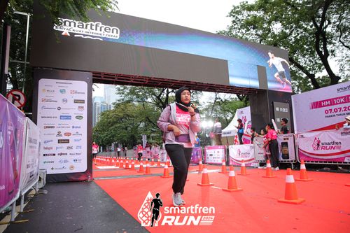 Race photo from Smartfren Run 2024