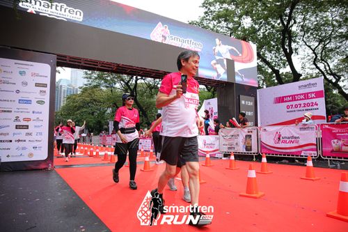 Race photo from Smartfren Run 2024
