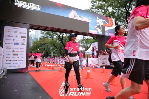 Race photo from Smartfren Run 2024