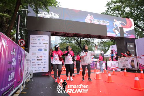 Race photo from Smartfren Run 2024