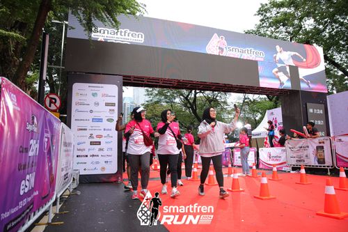 Race photo from Smartfren Run 2024