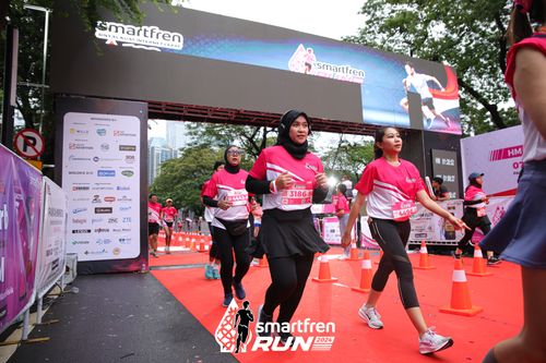 Race photo from Smartfren Run 2024