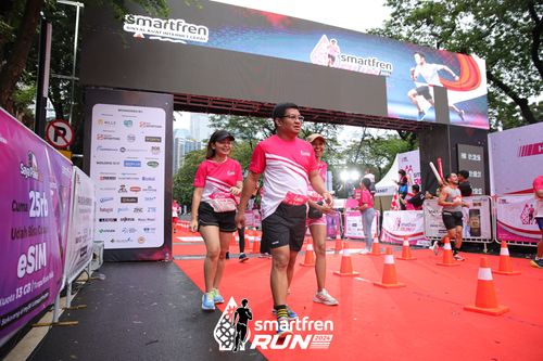 Race photo from Smartfren Run 2024