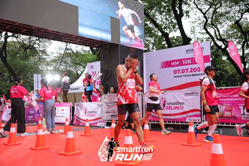 Race photo from Smartfren Run 2024