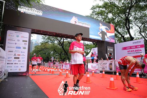 Race photo from Smartfren Run 2024